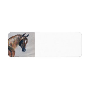 Étiquettes de adresse Arabes de retour de cheval