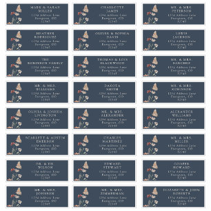 Étiquettes de adresse Bleus de la Marine