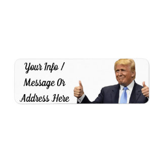 Étiquettes de adresse cadeaux Trump
