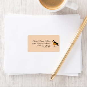 Étiquettes de adresse Chic Bird Mark pour envelopp