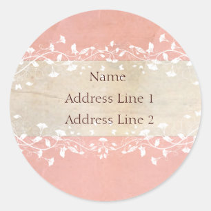 Étiquettes de adresse chics minables