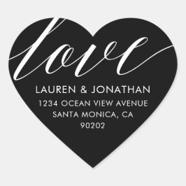 Étiquettes de adresse d'amour, Stickers de mariage