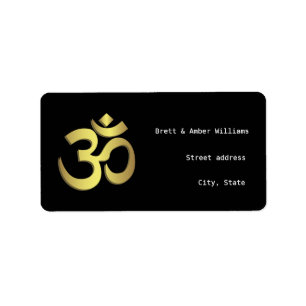 Étiquettes de adresse d'Aum
