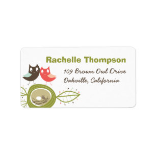 Étiquettes de adresse de baby shower de famille de