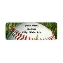 étiquettes de adresse de baseball