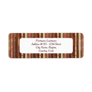 Étiquettes de adresse de Bibliophile (Sunny Side)
