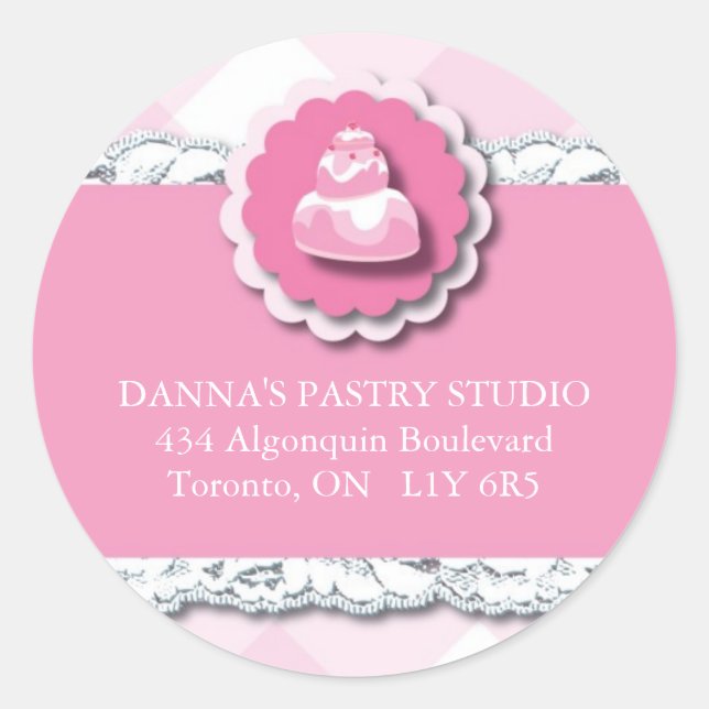 Étiquettes de adresse de boulangerie (Devant)