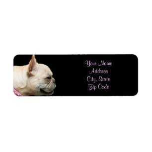 Étiquettes de adresse de bouledogue français