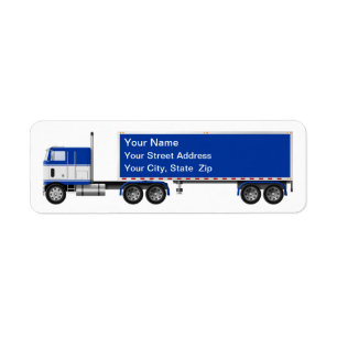 Étiquettes de adresse de camions de gros calibre C