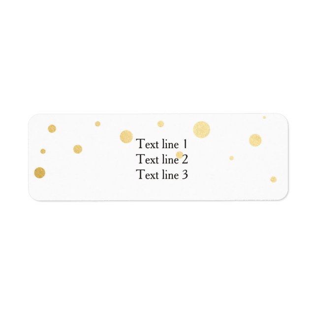 Étiquettes de adresse de carte élégante White & Go (Devant)