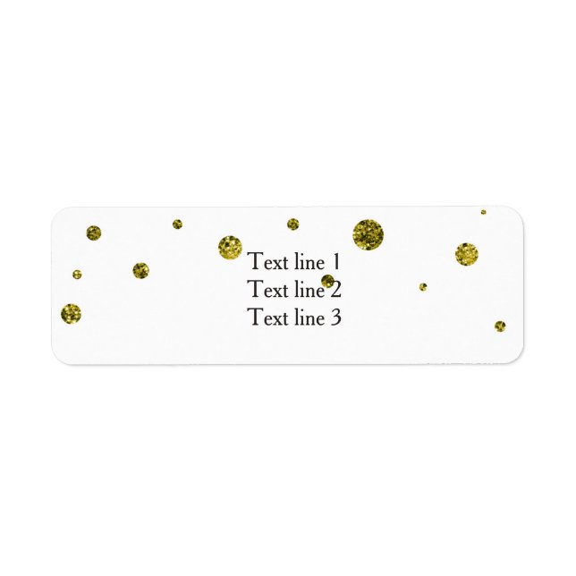 Étiquettes de adresse de carte élégants Parties sc (Devant)