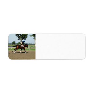 Étiquettes de adresse de cheval de course