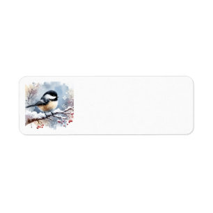 Étiquettes de adresse de chickadee