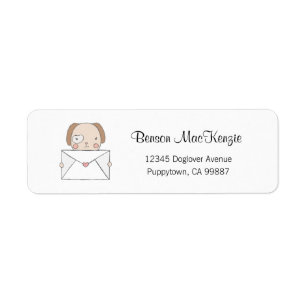 Étiquettes de adresse de chien, Étiquettes de l'am