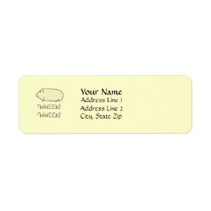 Étiquettes de adresse de cobaye
