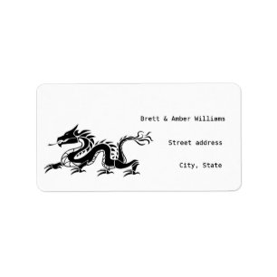 Étiquettes de adresse de dragon