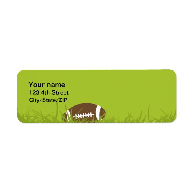 Étiquettes de adresse de football (Devant)