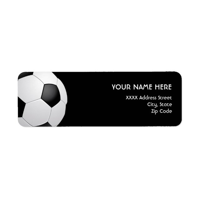Étiquettes de adresse de football (Devant)