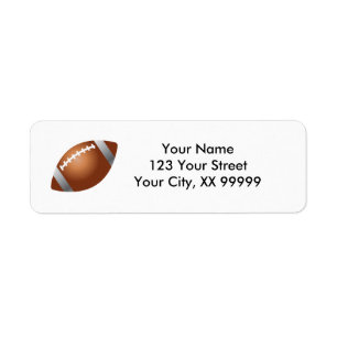 Étiquettes de adresse de football
