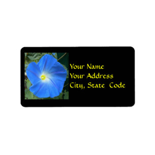 Étiquettes de adresse de gloire du Matin bleu para