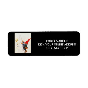 ÉTIQUETTES DE ADRESSE DE GNOMES DE JARDIN