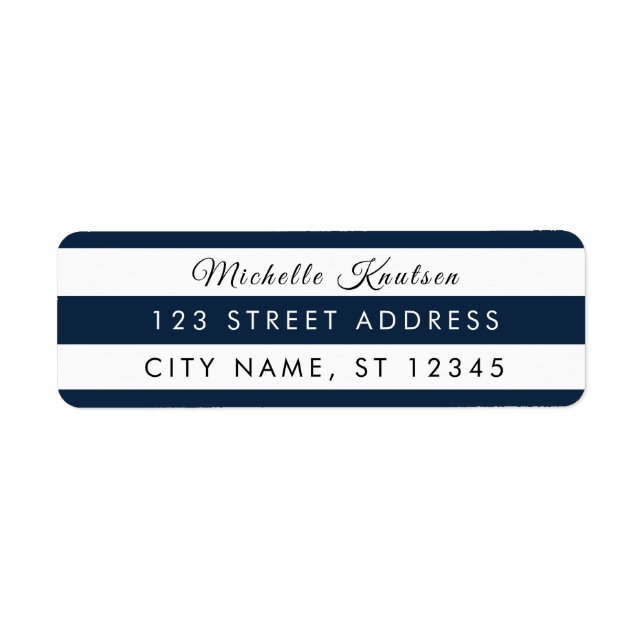 Étiquettes de adresse de la marine moderne et des  (Devant)