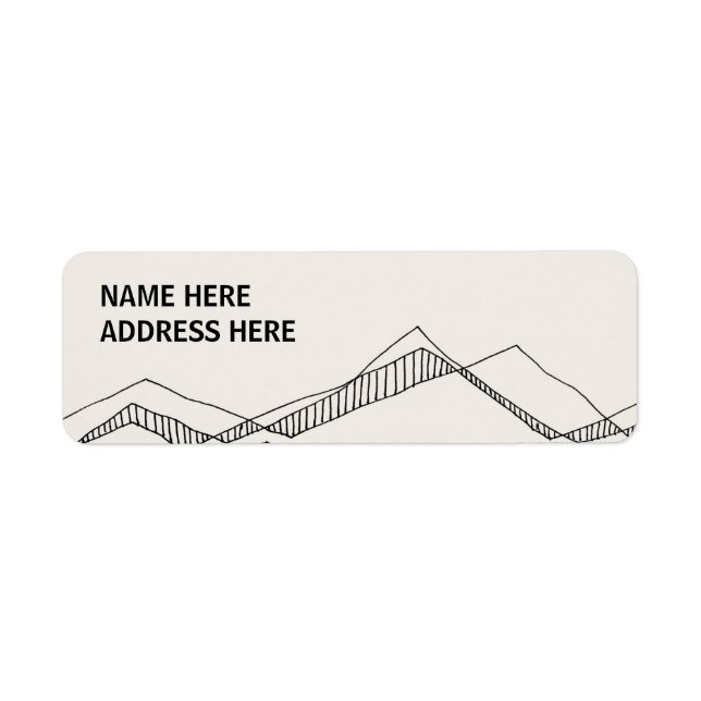 Étiquettes de adresse de la nature esquissés (Devant)
