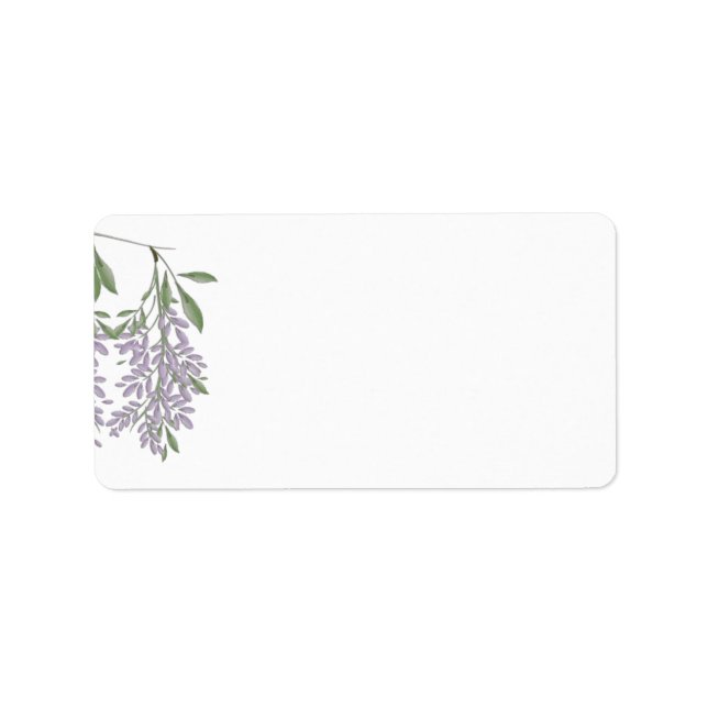 Étiquettes de adresse de la Wisteria peinte (Devant)