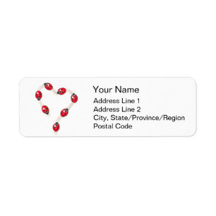 Étiquettes de adresse de l'illustration cardiaque