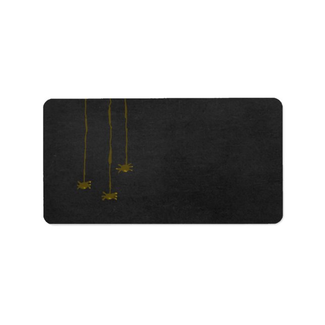 Étiquettes de adresse de lustre d'araignée (Devant)