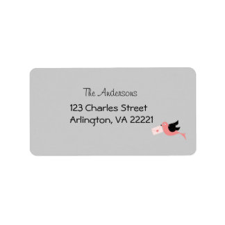 Étiquettes de adresse de messages d'oiseaux