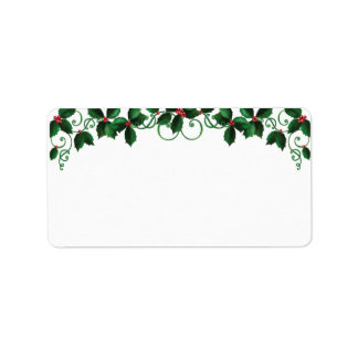 Étiquettes de adresse de Noël