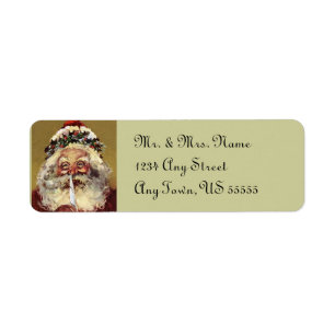 Étiquettes de adresse de Noël de Père Noël