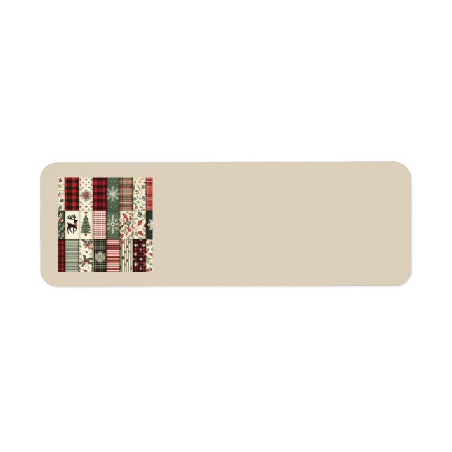 Étiquettes de adresse de Noël du pays (Devant)
