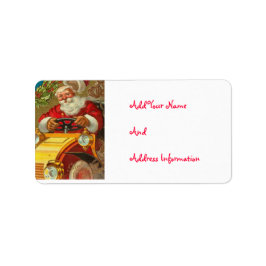 Étiquettes de adresse de Père Noël Vintage personn