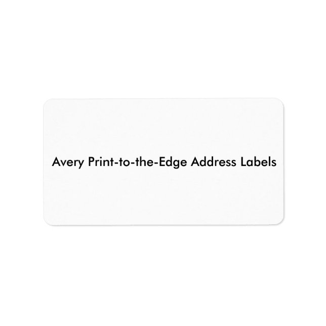 Étiquettes de adresse de pointe (Devant)