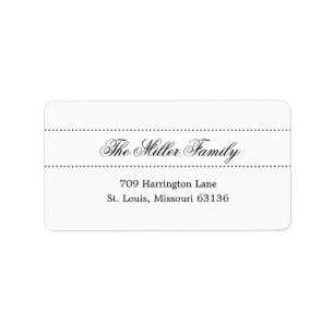 Étiquettes de adresse de points élégants