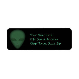 Étiquettes de adresse de retour d'alien
