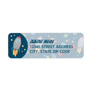 Étiquettes de adresse de retour d'amusement