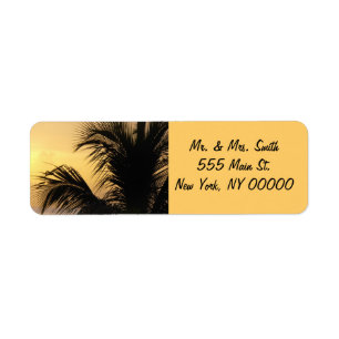 Étiquettes de adresse de retour de coucher du