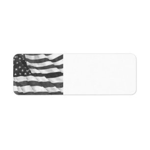 Étiquettes de adresse de retour de drapeau