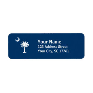 Étiquettes de adresse de retour de Palmetto de la