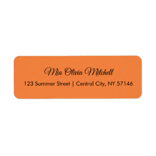 Étiquettes de adresse de script Trend Color Fresh