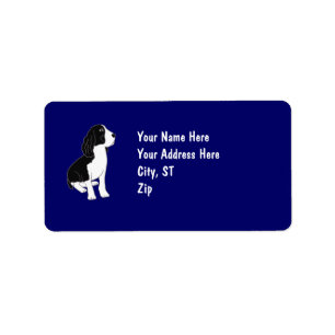 Étiquettes de adresse de springer spaniel de HACH
