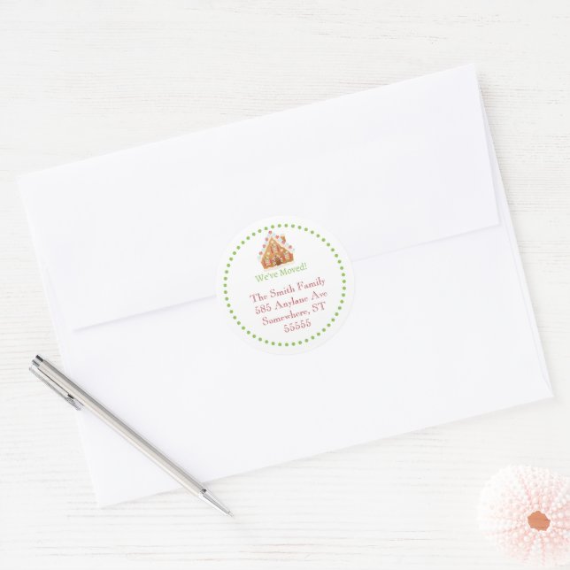 Étiquettes de adresse de vacances - Nous avons dém (Enveloppe)