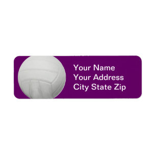 Étiquettes de adresse de volleyball