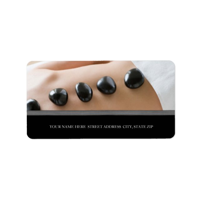 Étiquettes de adresse d'entreprise spa (Devant)