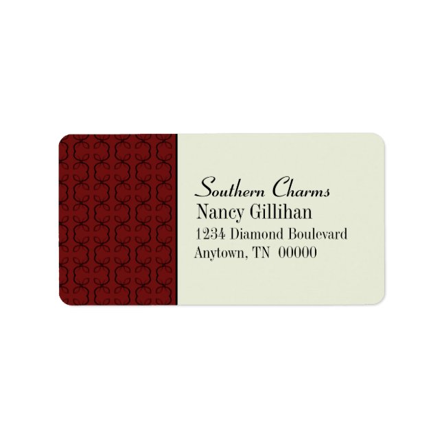 Étiquettes de adresse des lignes de pays (Devant)