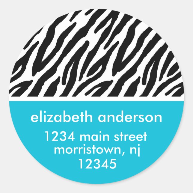 Étiquettes de adresse d'impression Zebra (Devant)