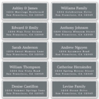 Étiquettes de adresse d'invités Mariages personnal